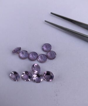 6mm Natural Amethyst Round Cut Gemstone
