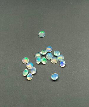 3mm Natural Ethiopian Opal Round Cut Gemstone