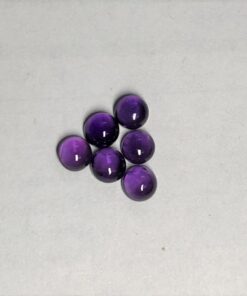 6mm Natural Amethyst Smooth Round Cabochon