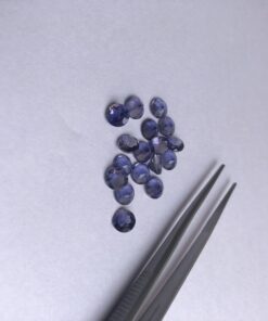 4mm Natural Iolite Faceted Round Cut Gemstone
