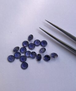 5mm Natural Iolite Facetedv Round Cut Gemstone