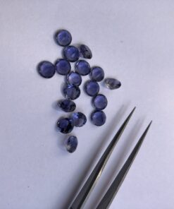 6mm Natural Iolite Faceted Round Cut Gemstone
