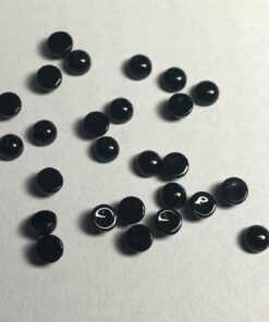 4mm Natural Black Onyx Smooth Round Cabochon