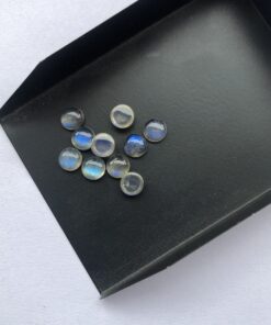 4mm Natural Labradorite Smooth Round Cabochon