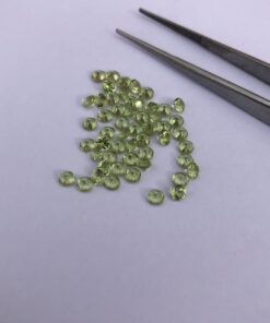 3mm Natural Peridot Faceted Round Cut Gemstone