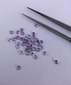 2mm Natural Amethyst Faceted Round Cut Gemstone