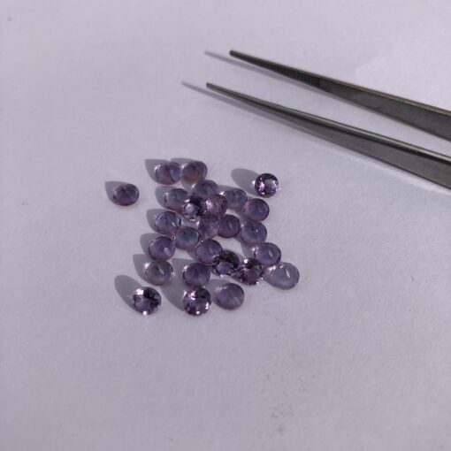 4mm Natural Amethyst Faceted Round Cut Gemstone