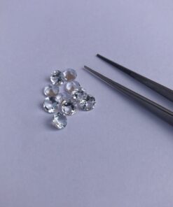 5mm Natural White Topaz Round Cut Gemstone