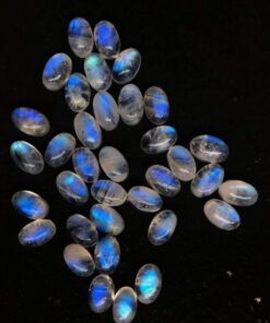 10x14mm Natural Rainbow Moonstone Oval Cabochon