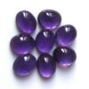 10x14mm Natural Amethyst Smooth Oval Cabochon