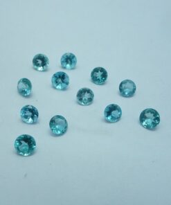 4mm blue apatite round cut