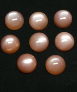 6mm peach moonstone round