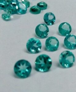 6mm blue apatite round cut