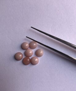 6mm pink opal round