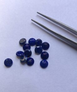 4mm lapis lazuli round cut