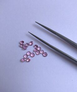 3mm pink tourmaline round cut