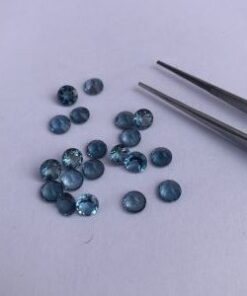 5mm Natural London Blue Topaz Round Cut Gemstone