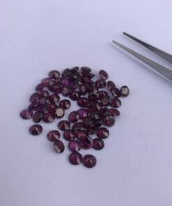 4mm rhodolite garnet round cut