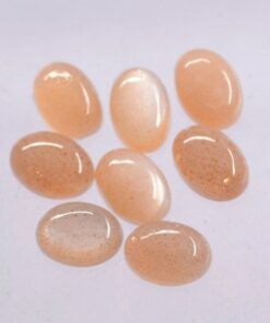 10x12mm peach moonstone oval