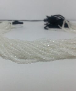 crystal quartz faceted beads