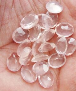 4x3mm rose quartz oval cut