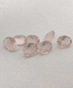 6x4mm rose quartz oval cut