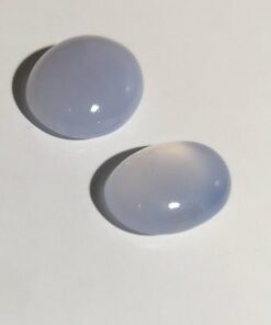 8x10mm blue chalcedony oval
