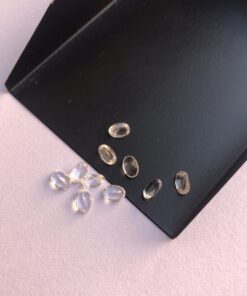 5x4mm crystal quartz oval cut