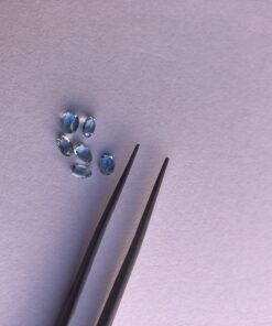 5x4mm swiss blue topaz oval cut