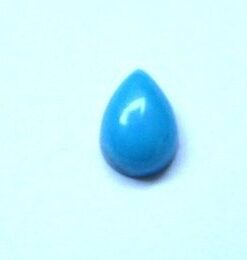12x10mm Natural Sleeping Beauty Turquoise Smooth Pear Cabochon