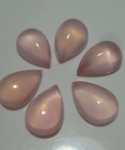 10x12mm rose quartz pear