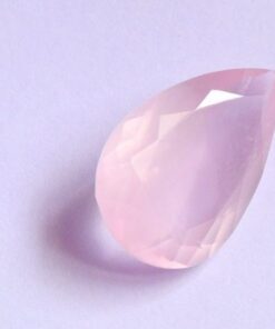 10x14mm rose quartz pear cut
