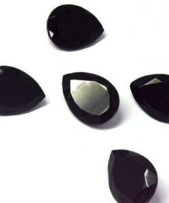 10x14mm black spinel pear cut