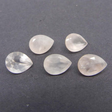 4x3mm rose quartz pear cut