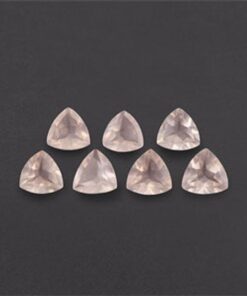 5mm rose quartz trillion cut