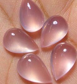 6x8mm rose quartz pear