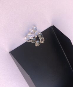 5x3mm crystal quartz pear cut