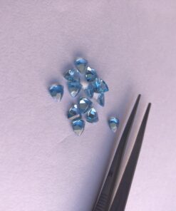4mm swiss blue topaz trillion cut
