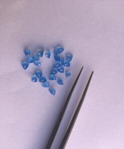 4mm blue chalcedony trillion cut