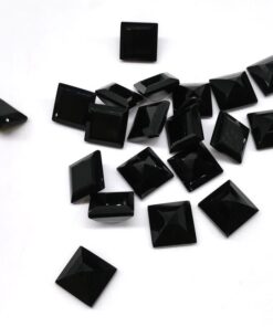 6mm black onyx square cut
