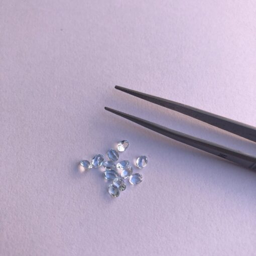 4x5mm Natural Sky Blue Topaz Faceted Oval Cut Gemstone