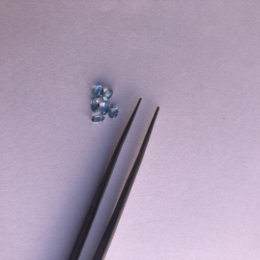 3x4mm Natural Swiss Blue Topaz Faceted Oval Cut Gemstone