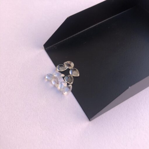 3x5mm Natural White Topaz Faceted Pear Cut Gemstone