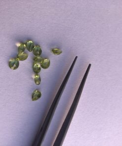 4x6mm Natural Peridot Faceted Pear Cut Gemstone
