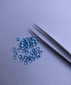 3x5mm Natural Swiss Blue Topaz Faceted Pear Cut Gemstone