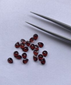4x5mm Natural Red Garnet Faceted Pear Cut Gemstone