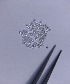 2.5mm Natural Crystal Quartz Faceted Round Gemstone