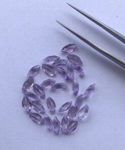 4x8mm Natural Amethyst Marquise Cut
