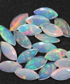 4x8mm Natural Ethiopian Opal Faceted Marquise Cut Gemstone