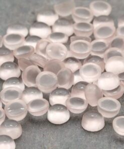 Natural Rose Quartz Smooth Round Cabochon